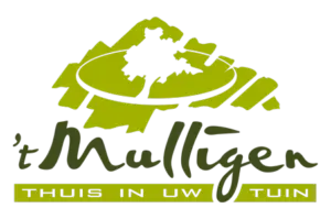 het logo van het Mulligen, tuincentrum in Oldebroek